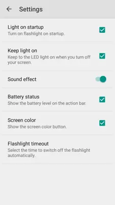 Flashlight android App screenshot 2